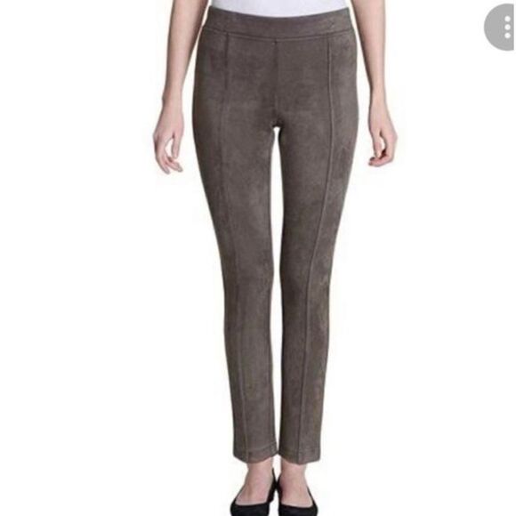 ANDREW MARC Women’s Soft Faux Suede Pull On Pants Size Medium Brown - Picture 1 of 10